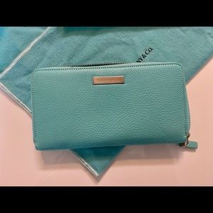 Tiffany baby blue long wallet